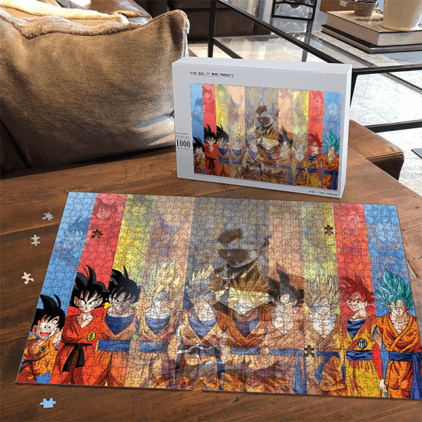 Dragon Ball All Goku Transformation UI Silhouette Puzzle - Saiyan Stuff