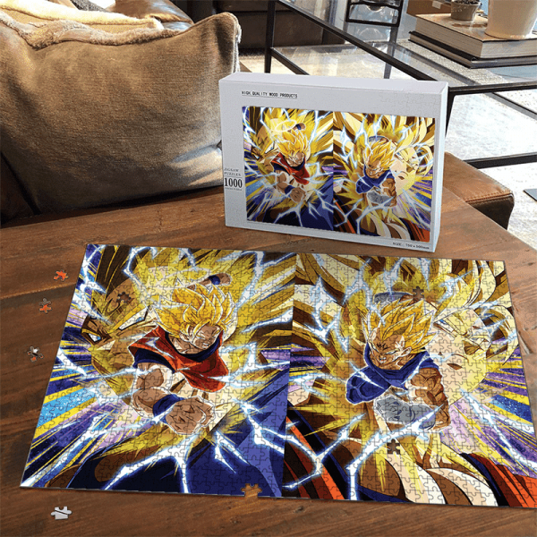 Dragon Ball Majin Vegeta Son Goku Dokkan Art SSJ2 Puzzle - Saiyan Stuff