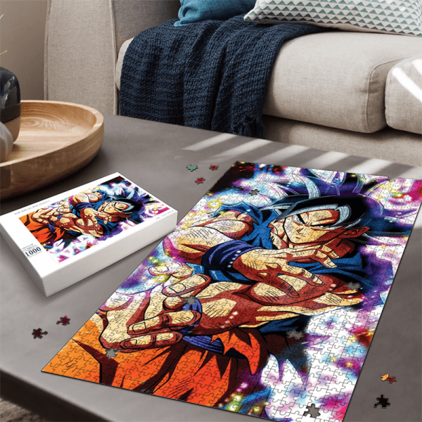 Dragon Ball Super Goku Ultra Instinct Colorful Portrait Puzzle - Saiyan Stuff