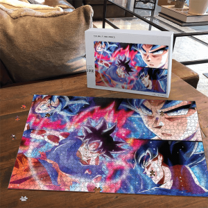 Dragon Ball Super Son Goku Ultra Instinct Colorful Landscape Puzzle - Saiyan Stuff