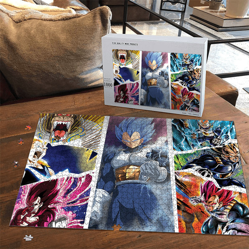 Dragon Ball Z Puzzles - Majin Vegeta Super Saiyan Blue Landscape Puzzle  SAI0605