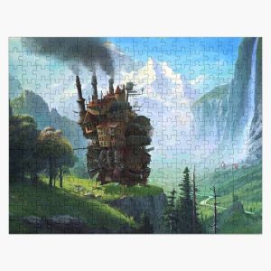Aesthetics Moving Castle In Forest Jigsaw Puzzle RB0605 product Offical Anime Puzzles Merch