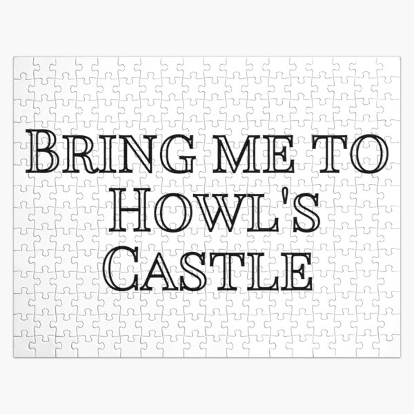 Bring me to Howl's Castle - Black and White Jigsaw Puzzle RB0605 product Offical Anime Puzzles Merch